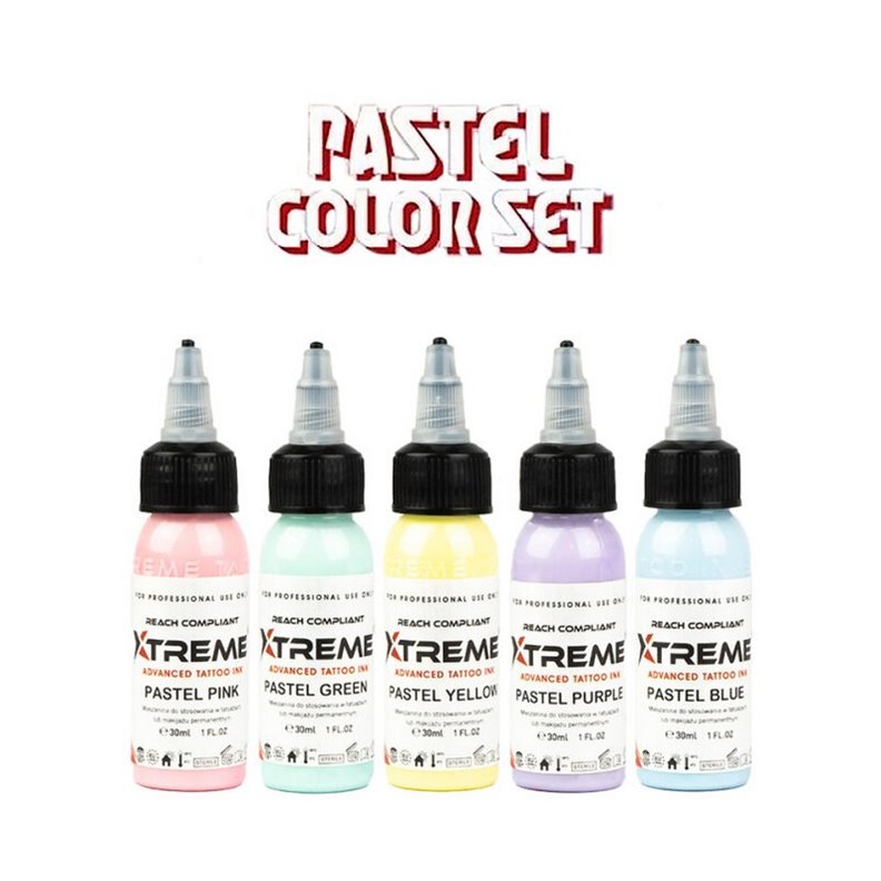 Xtreme Ink Juego de Colores Pastel 30ML