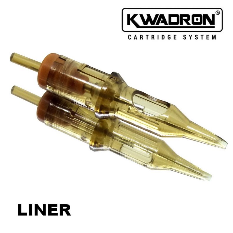 KWADRON Cartuchos liner long taper set de 20 para tatuaje