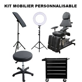 Kit de mobiliario para tatuajes personalizable