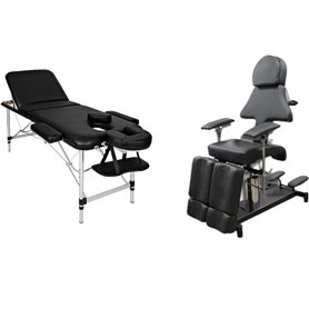 Kit de mobiliario para tatuajes personalizable - Mesa/Sillón