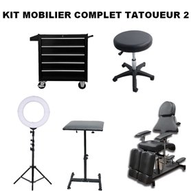 Kit completo de mobiliario para tatuajes 2