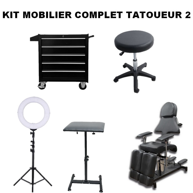 Kit completo de mobiliario para tatuajes 2