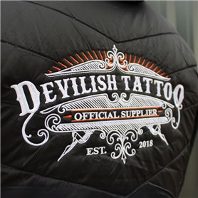 Chaqueta de plumón sin mangas Logo Devilish Tattoo