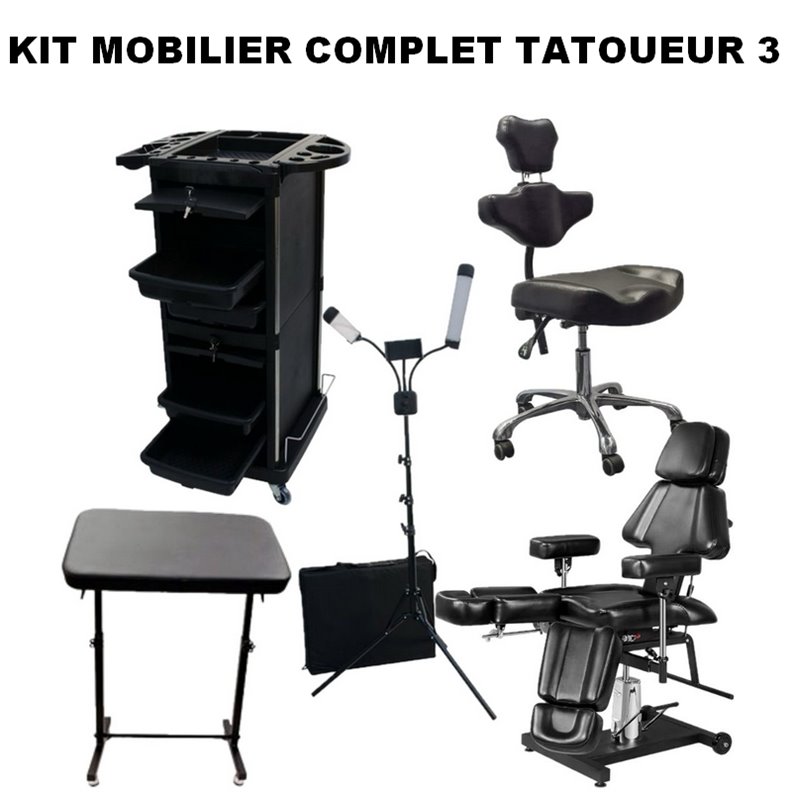 Kit completo de mobiliario para tatuajes 3