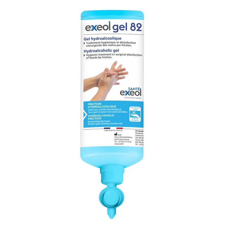 Exeol Gel 82 Gel Hidroalcohólico Airless - 1L