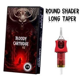 Cartuchos Bloody V2 Round Shader - Long Taper