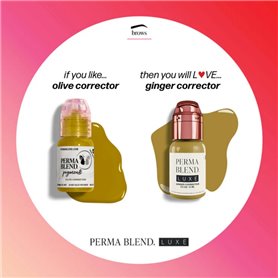 Carta de colores comparativa Corrector de jengibre 15ml