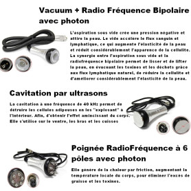 Notice des outils Machine Lypocavitation/radiofréquence