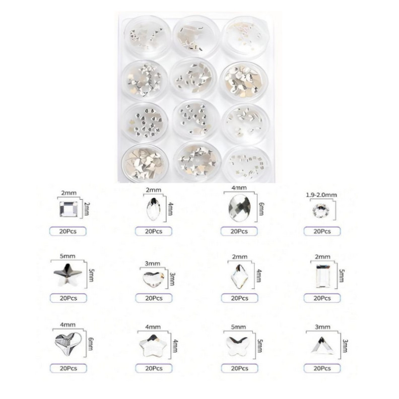 Lot de Strass Dentaire - Fantaisie Cristal Lot de Strass Dentaire - Fantaisie Cristal