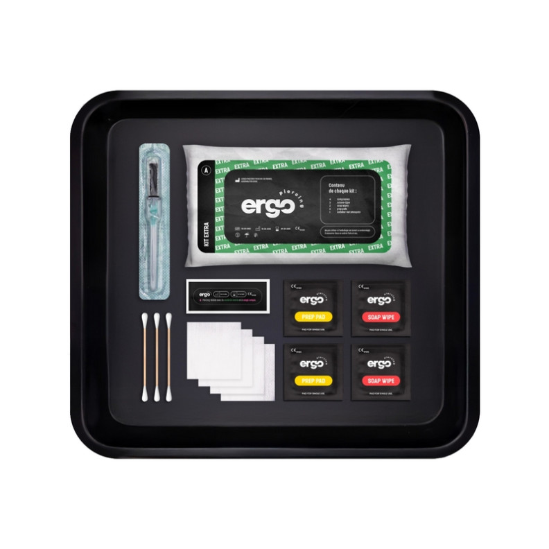 Kit Extra ERGO PIERCING - A Cathéter Vert (18G)