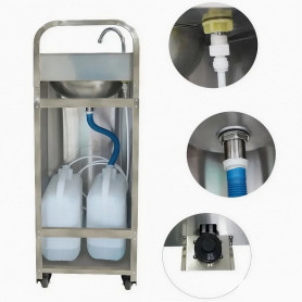 Lave mains autonome avec commande aux pieds