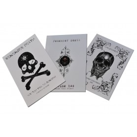 libros dibujo calavera tatuaje