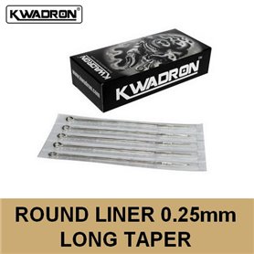 Aguja Liner Redonda (RL) 0,25mm Kwadron