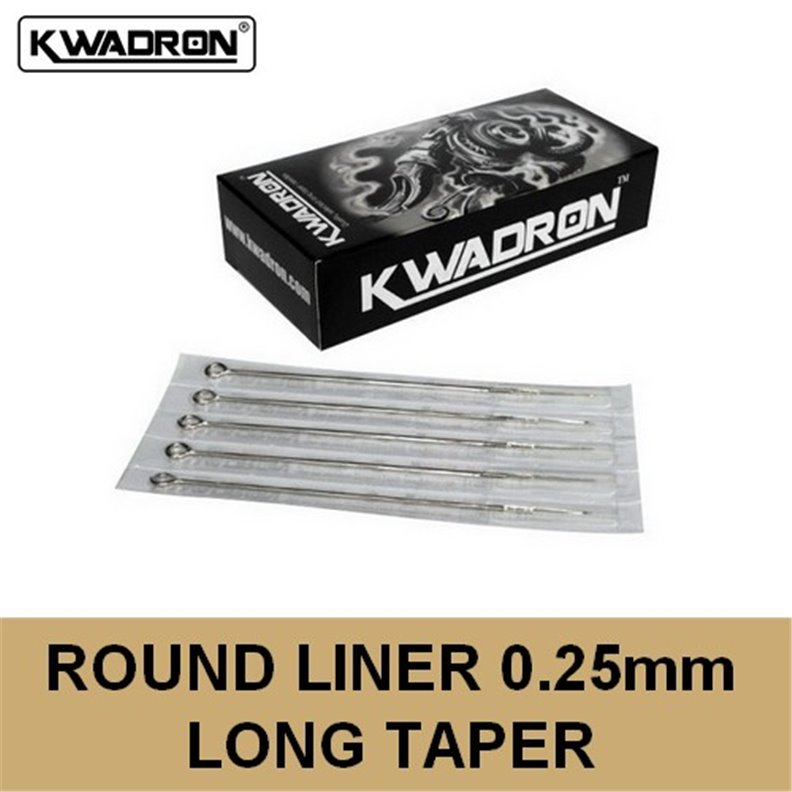 Aguja Liner Redonda (RL) 0,25mm Kwadron