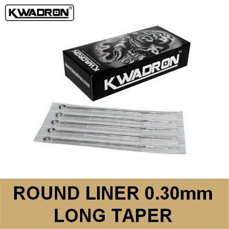 Aguja Liner Redonda (RL) 0,30mm Kwadron