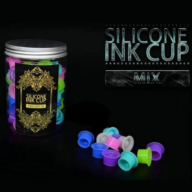 Vasos de tinta de silicona Premium por 100 Vasos de tinta de silicona Premium por 100