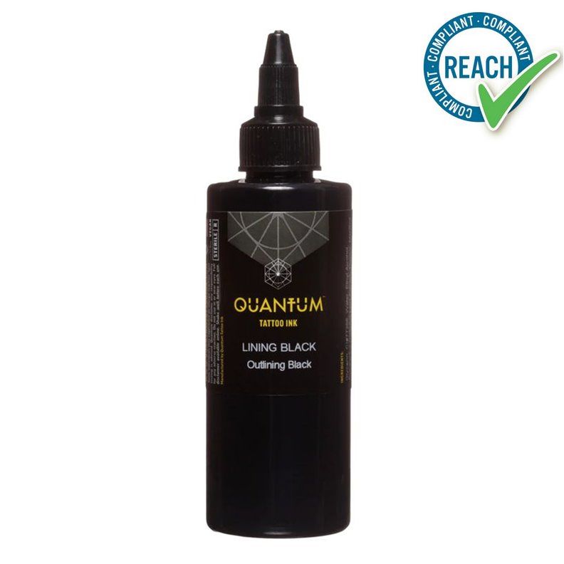 QUANTUM Ink Lining Tinta negra para tatuajes 120ml