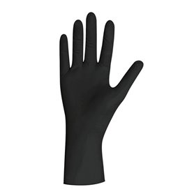 UNIGLOVES Guantes Látex Negro