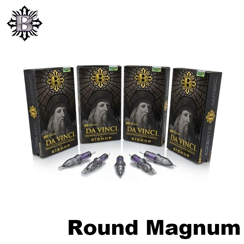 Cajas de cartuchos Bishop DA VINCI V2 Round Magnum, 20 por caja