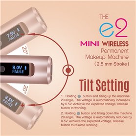 Ajustes de la mini máquina de maquillaje AVA e2 Soul Nova