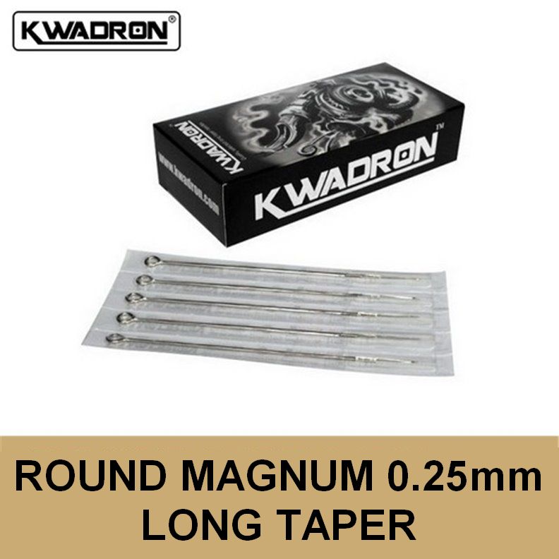 KWADRON Agujas redondas magnum 0.25mm Long Taper - Por 50