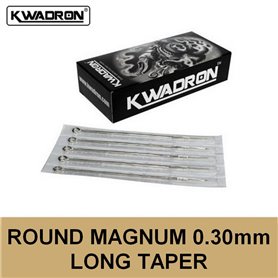 KWADRON Agujas redondas magnum 0,30mm Long Taper - Por 50