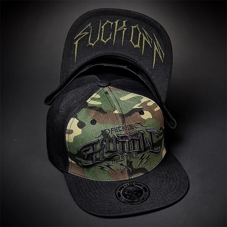 HYRAW Gorra - Snapback Hostile Camo (delante)