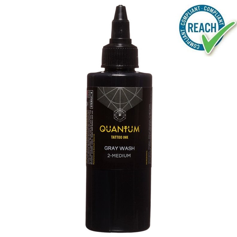 QUANTUM Tinta de Tatuaje Graywash Medium 2 120ml