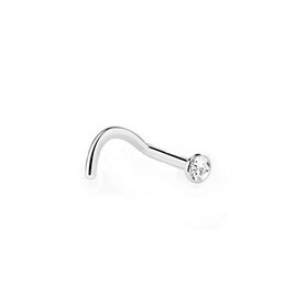 Joyas piercing NOSE curvadas con strass Crystal