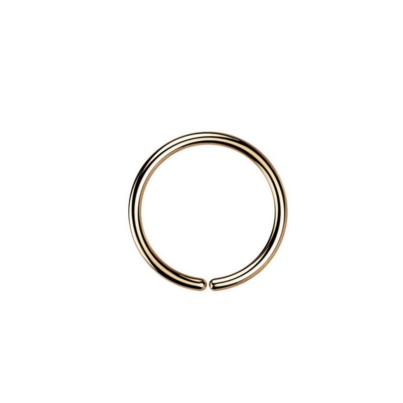 Joyería piercing Anillo giratorio ajustable Oro rosa 316L