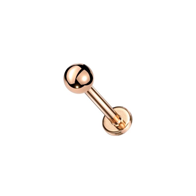 Joyería piercing Labret Rose Gold 316L