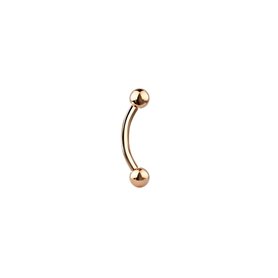 Barbells joyería piercing curvo Oro rosa 316L