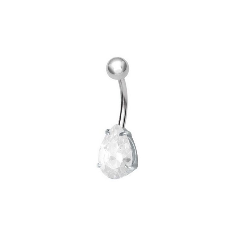 Joyas piercing en el ombligo con cristal