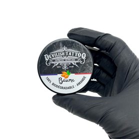 Bálsamo natural y biodegradable de almendras y lanolina para tatuajes