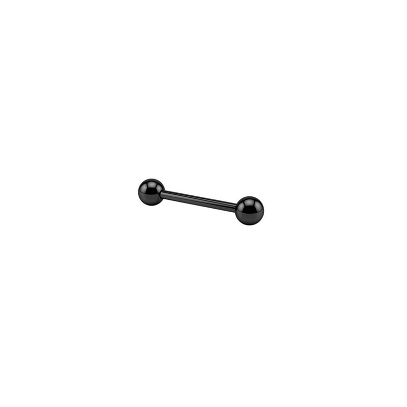 Joyas para piercing Straight Barbells - Acero PVD negro