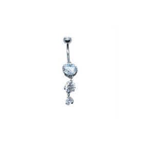 Joyas piercing en el ombligo con circonitas